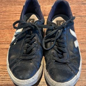 Veja Black Leather Sneakers